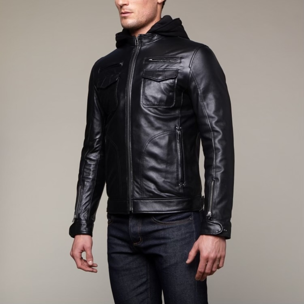 7 DIAMONDS // MANILA LEATHER JACKET // BLACK